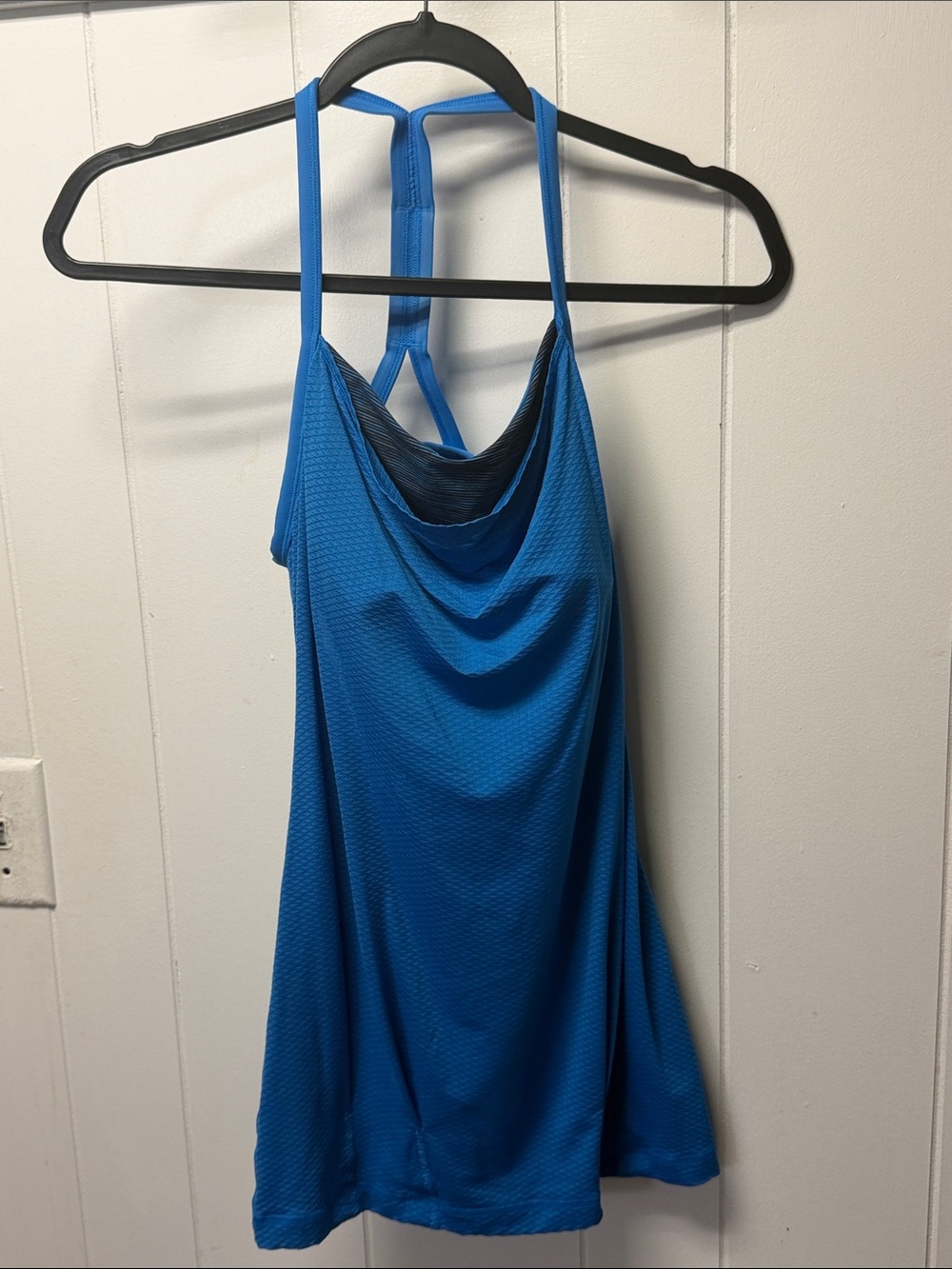 lululemon athletica Blue Draped Racerback Camisole